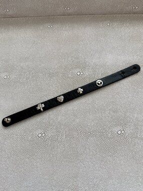 Dyrberg/Kern Ulla Dragonly Heart Cross Peace symbol bracelet